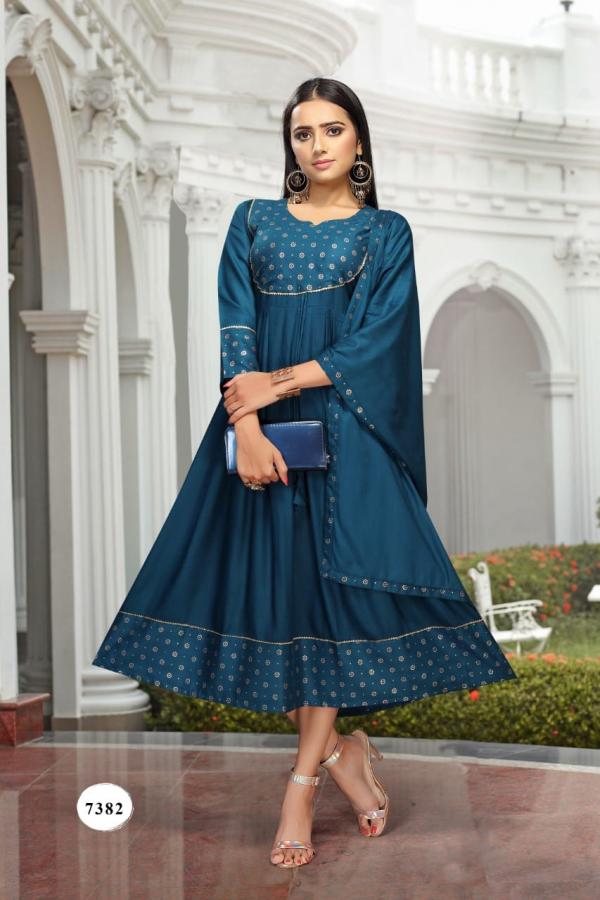 Kashish Rayon Fancy Kurti With Dupatta 